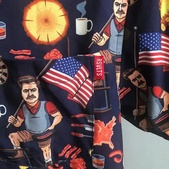 RSVLTS Park Recreation City Of Pawnee Ron Swanson’s Greatness Kunuflex Size Med - Picture 4 of 5